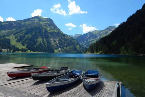 Rundwanderung Vilsalpsee und Wasserfall Bergaicht in Tirol