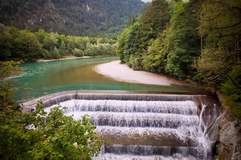 Rundwanderung Lechfall Füssen Kalvarienberg und Schwansee