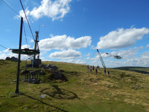 Stillgelegte Sesselbahn auf dem Petit Hohneck