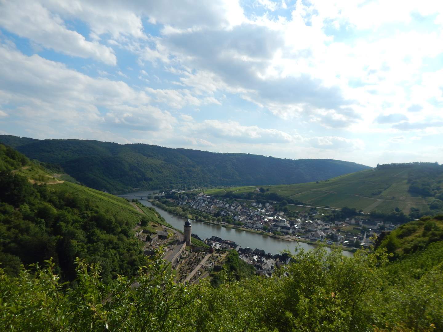 Collis-Steilpfad mit Klettersteig über Zell an der Mosel