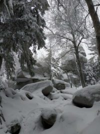 Schneeschuhwanderung Fichtelgebirge Haberstein, Große Kösseine, Burgsteinfelsen, Kaiser-Wilhelm-Felsen