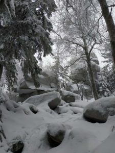 Schneeschuhwanderung Fichtelgebirge Haberstein, Große Kösseine, Burgsteinfelsen, Kaiser-Wilhelm-Felsen