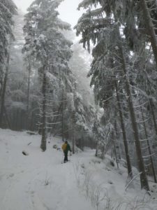 Schneeschuhwanderung Fichtelgebirge Haberstein, Große Kösseine, Burgsteinfelsen, Kaiser-Wilhelm-Felsen
