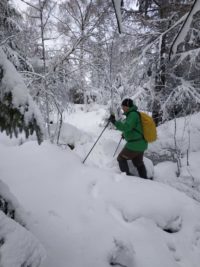 Schneeschuhwanderung Fichtelgebirge Haberstein, Große Kösseine, Burgsteinfelsen, Kaiser-Wilhelm-Felsen