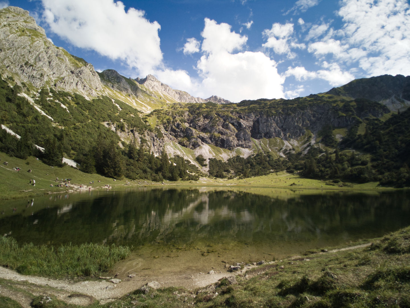Allgäu Rundwanderung Reichenbach, Gaisalpe, Unterer Gaisalpsee